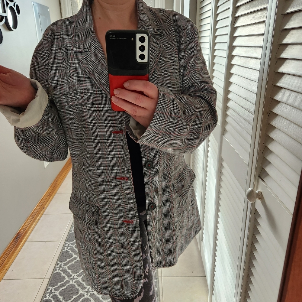 Maxwell Spence London Men's Plaid Casual Blazer